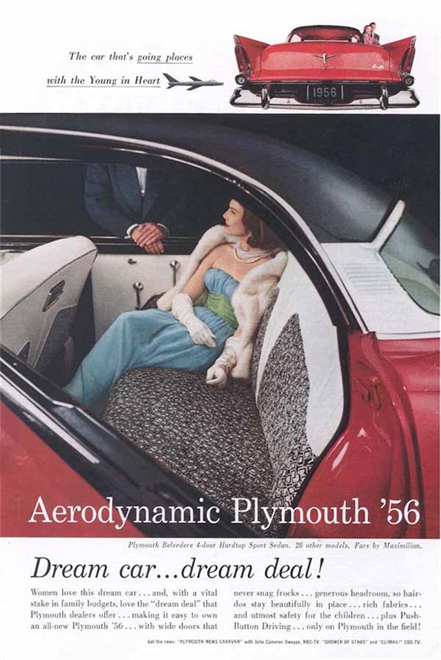 Plymouth Belvedere 1956 #463 publicidad impresa