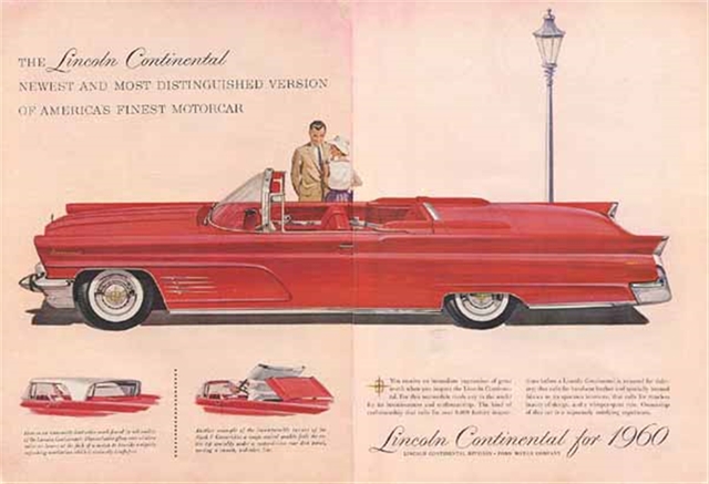 Lincoln Continental 1960 #575 publicidad impresa