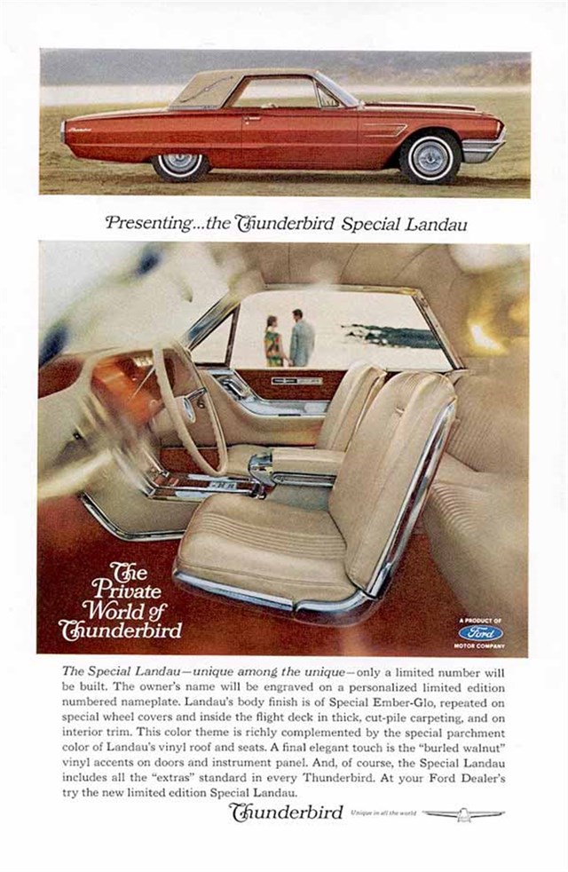 Ford Thunderbird 1965 #675 publicidad impresa