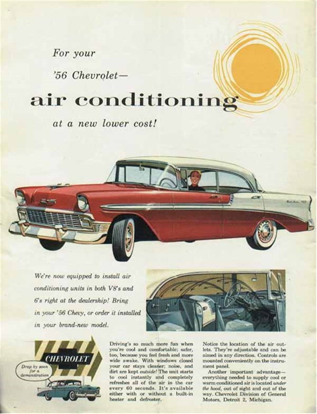Chevrolet Bel Air 1956 #875 publicidad impresa