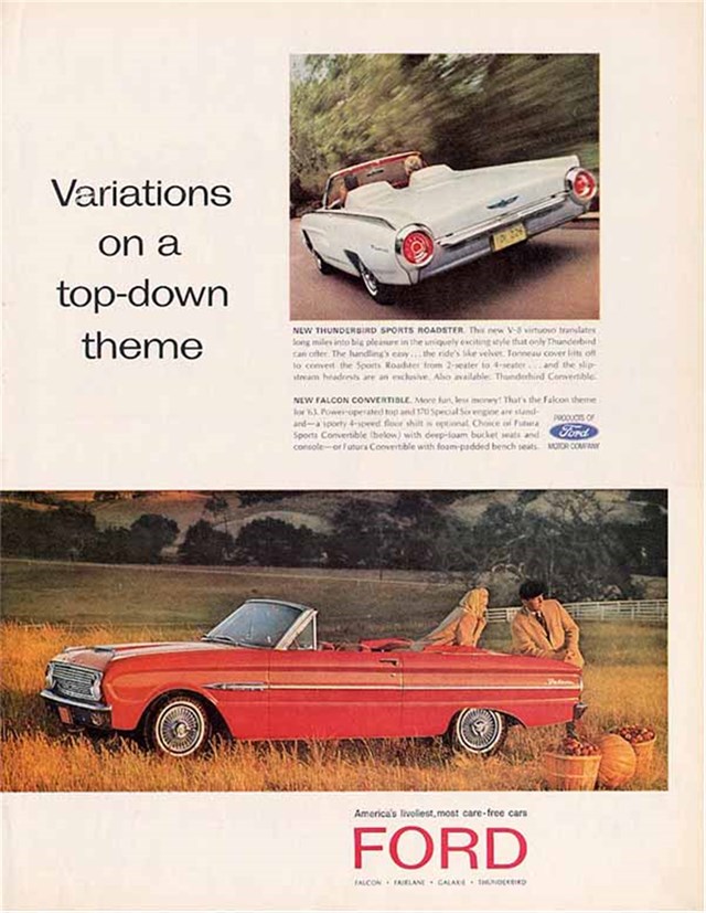 Ford Thunderbird 1963 #975 publicidad impresa
