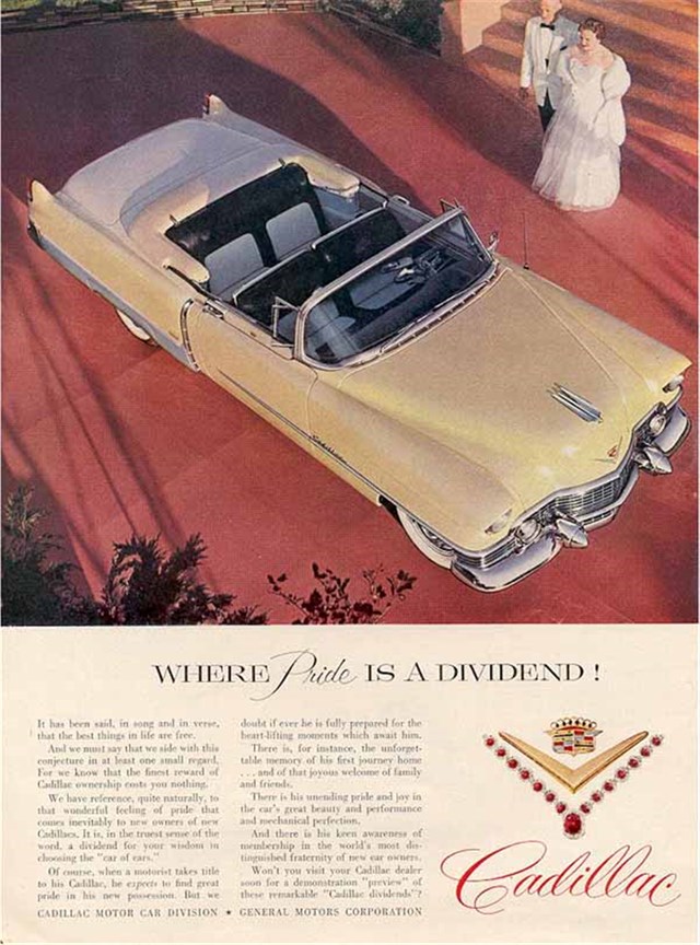 Cadillac Serie 62 1954 #167 publicidad impresa