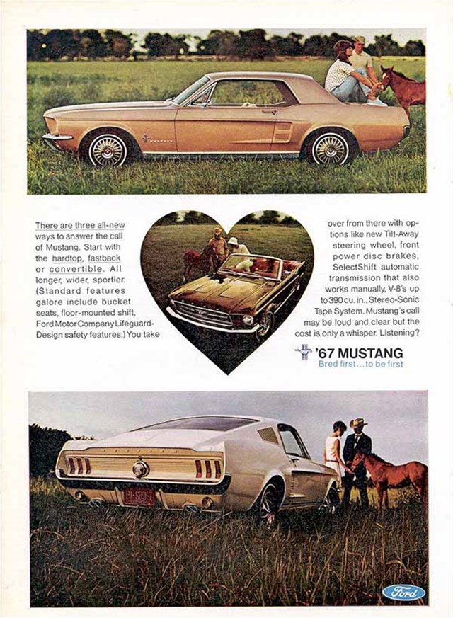 Ford Mustang 1967 #776 publicidad impresa