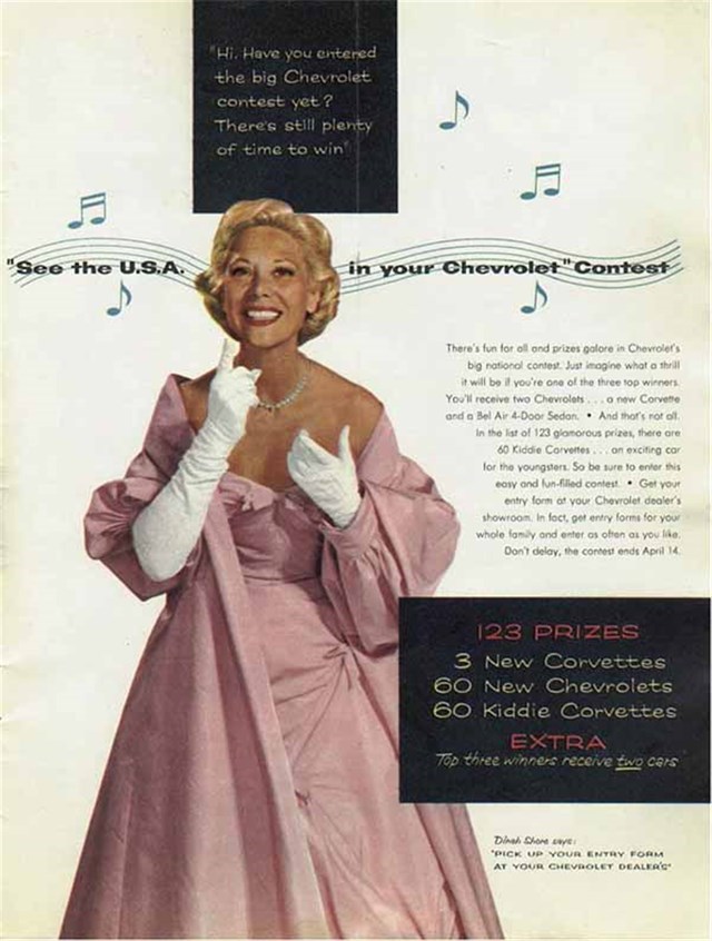 Chevrolet Varios 1956 #876 publicidad impresa