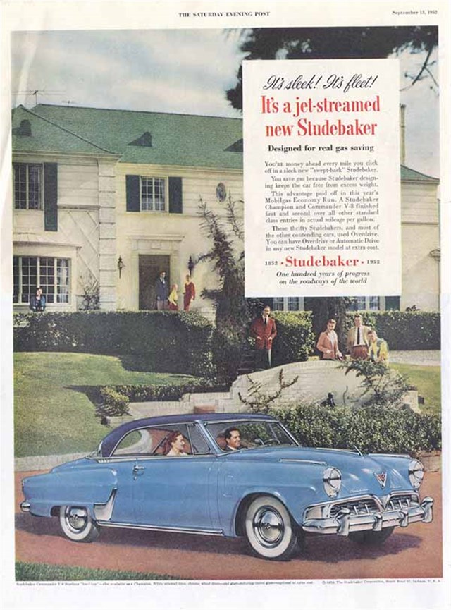 Studebaker Champion 1952 #365 publicidad impresa