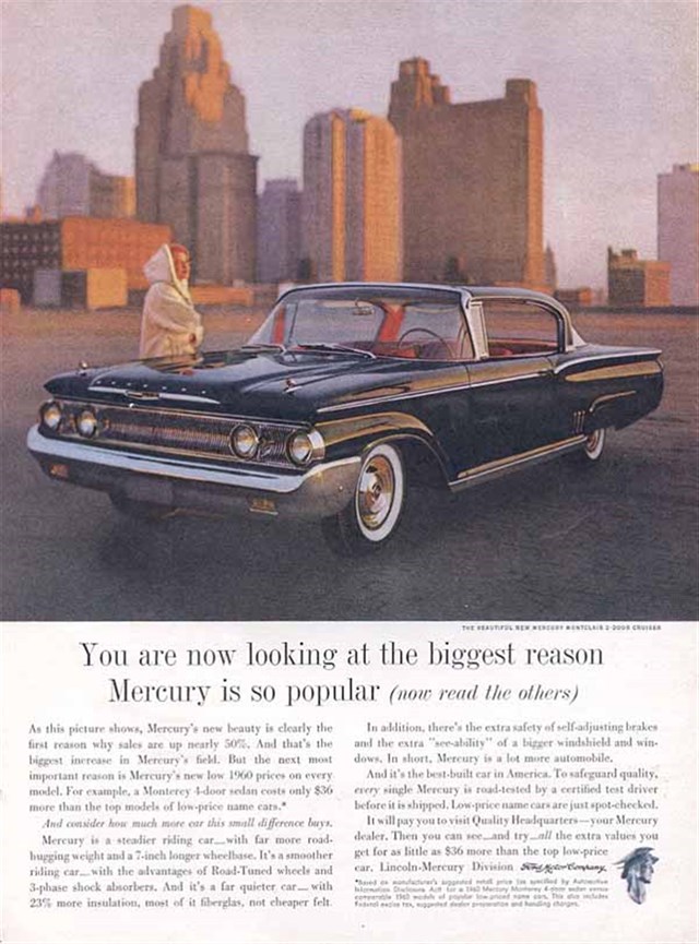 Mercury Monterey 1960 #577 publicidad impresa