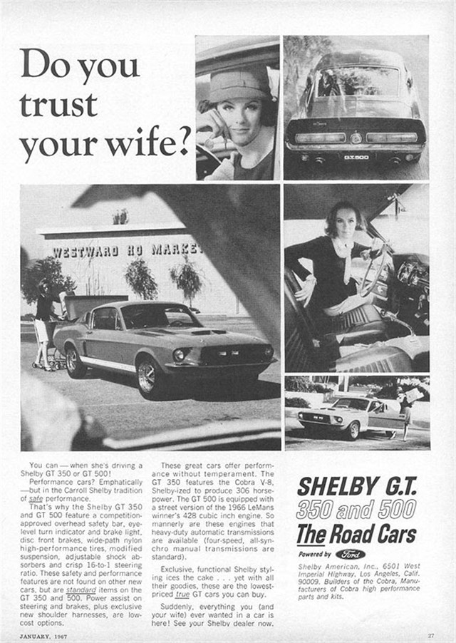 Ford Mustang 1967 #1075 publicidad impresa