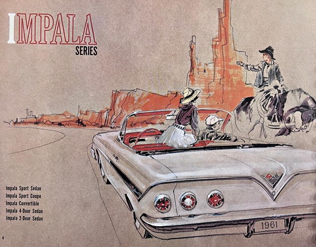 Advertising of Chevrolet Impala 1961 #1162