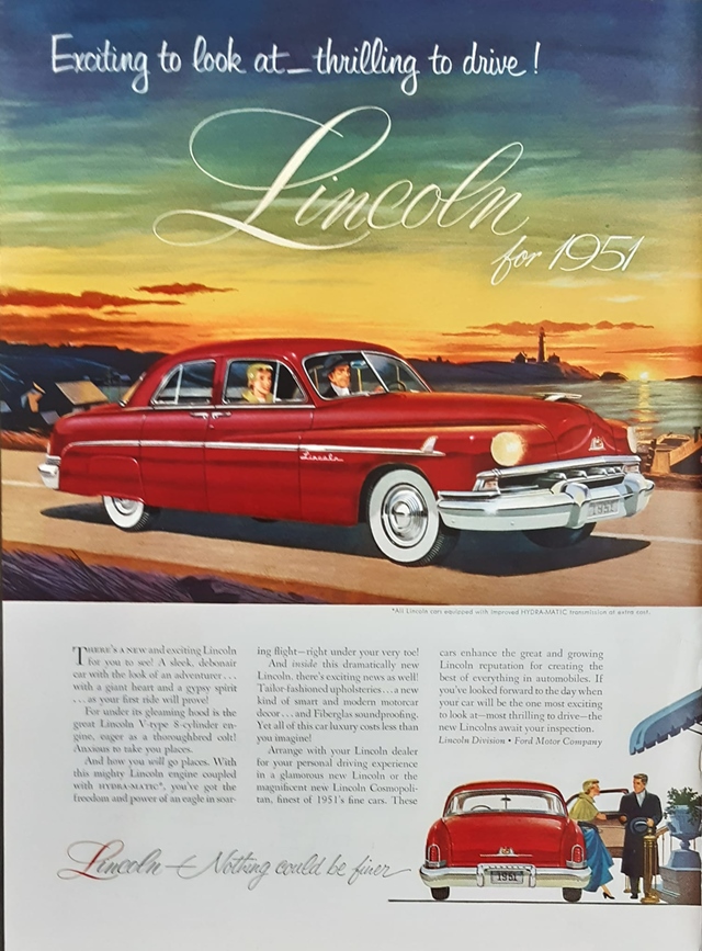 Lincoln Varios 1951 #1210 publicidad impresa