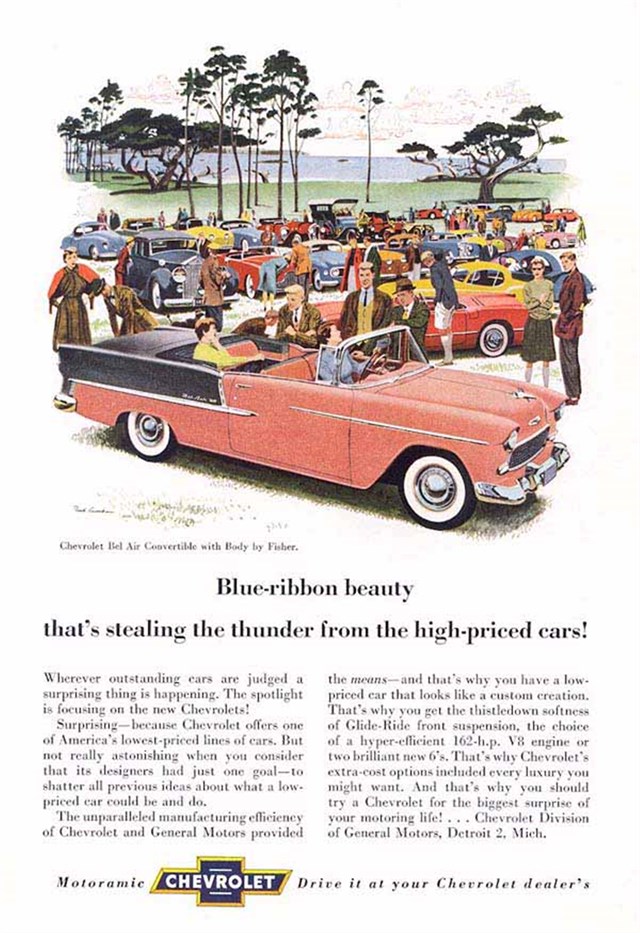 Advertising of Chevrolet Bel Air 1955 #92