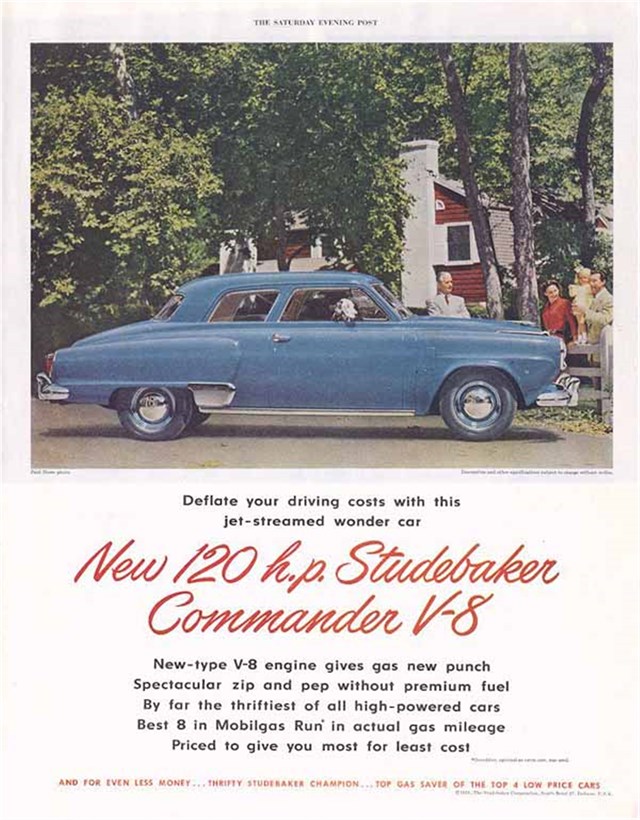 Studebaker Champion 1952 #366 publicidad impresa