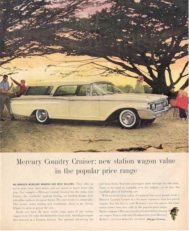 Mercury Country Crusier 1960 #578 publicidad impresa