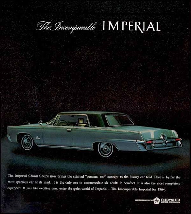 Chrysler Imperial 1964 #678 publicidad impresa