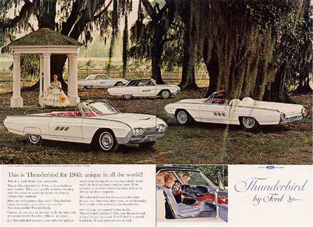 Ford Thunderbird 1963 #978 publicidad impresa