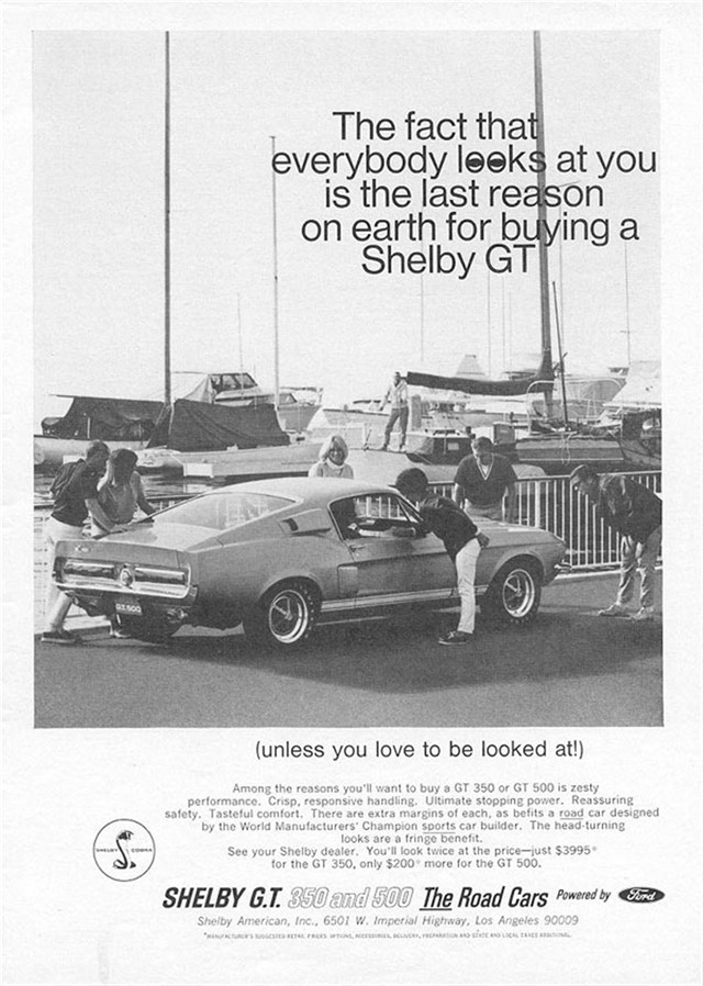 Ford Mustang 1967 #1076 publicidad impresa