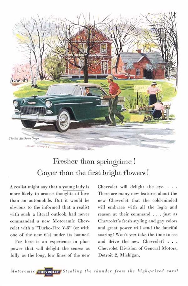 Chevrolet Bel Air 1955 #93 publicidad impresa