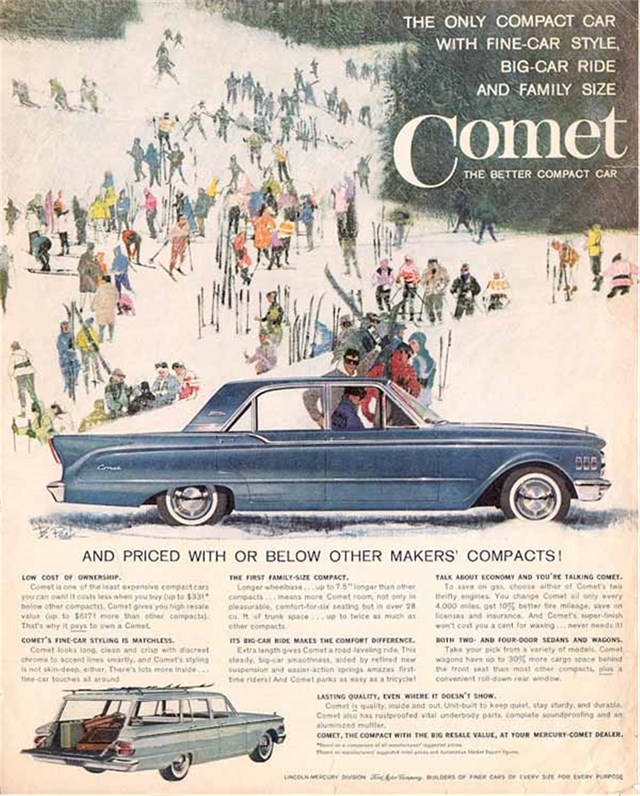 Mercury Comet 1961 #579 publicidad impresa