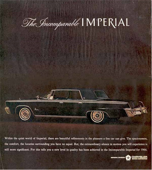 Advertising of Chrysler Imperial 1964 #679