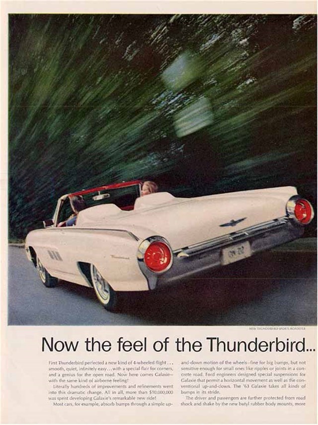 Ford Thunderbird 1963 #979 publicidad impresa