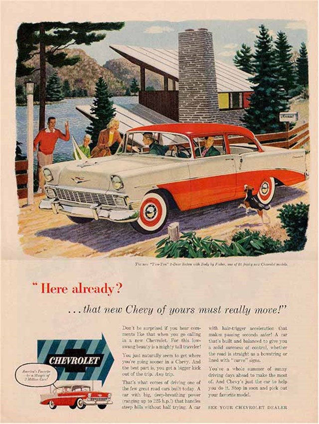 Chevrolet 210 1956 #880 publicidad impresa