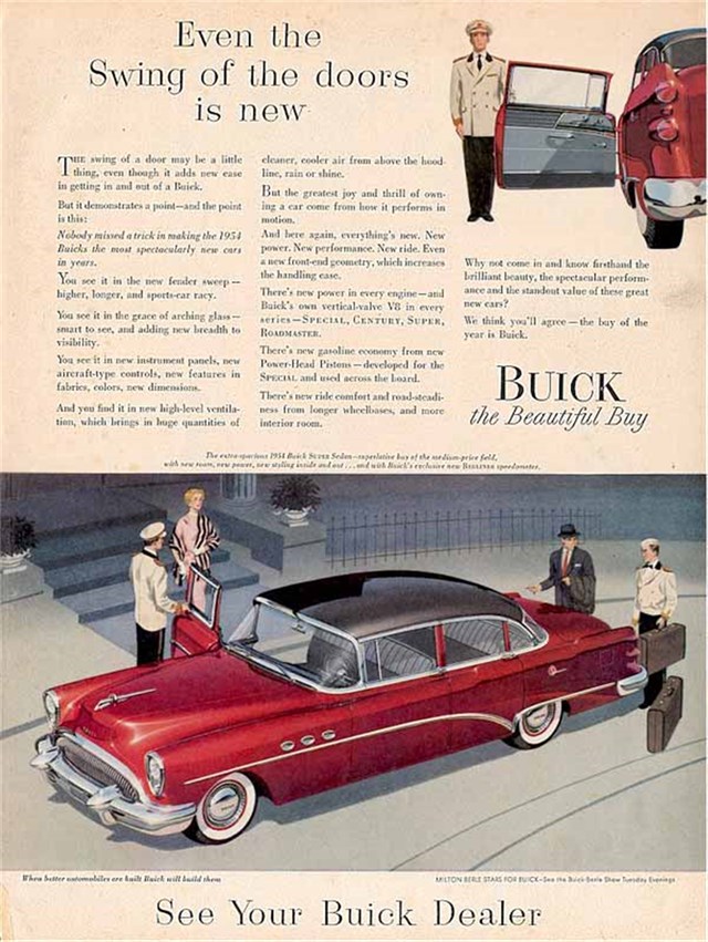 Buick Super 1954 #369 publicidad impresa