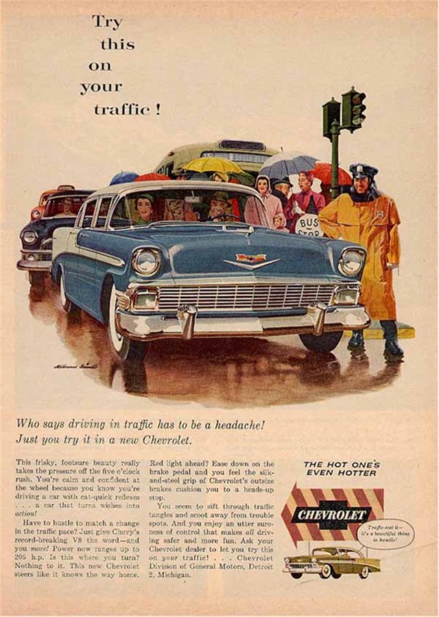 Chevrolet Bel Air 1956 #881 publicidad impresa
