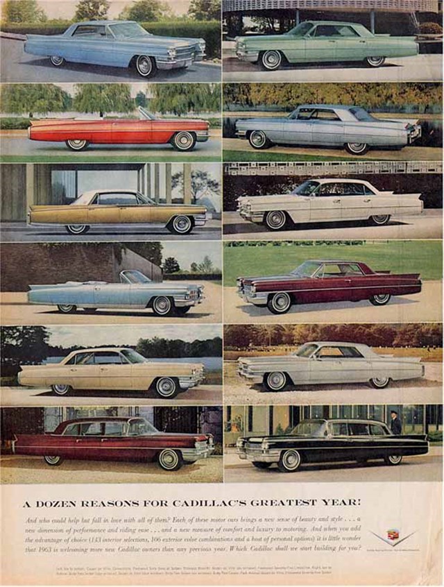 Cadillac Varios 1963 #981 publicidad impresa