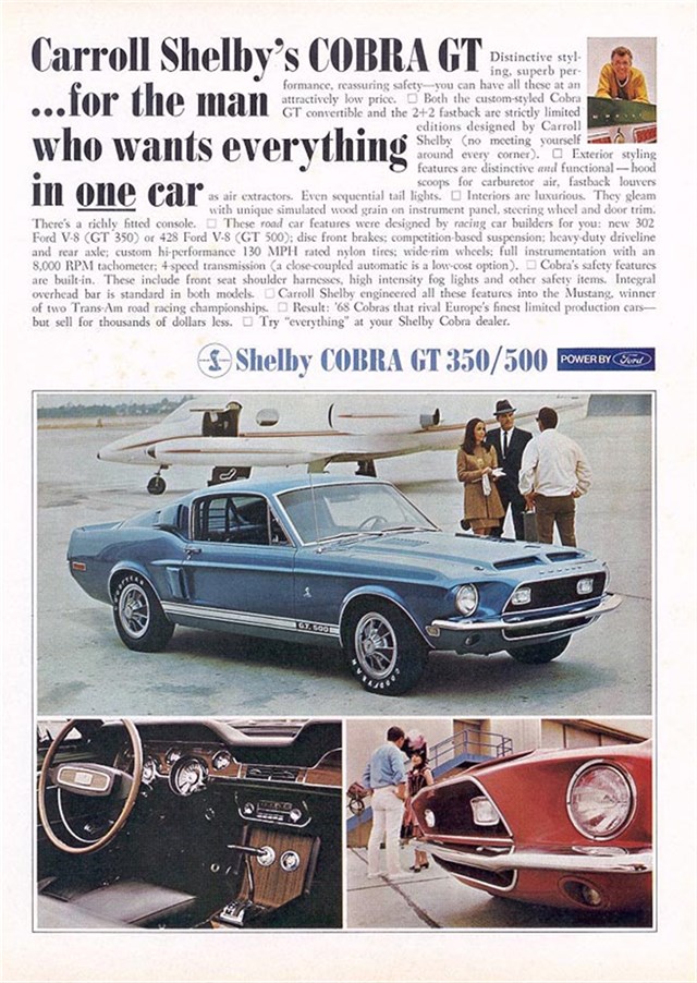 Ford Mustang 1968 #1079 publicidad impresa