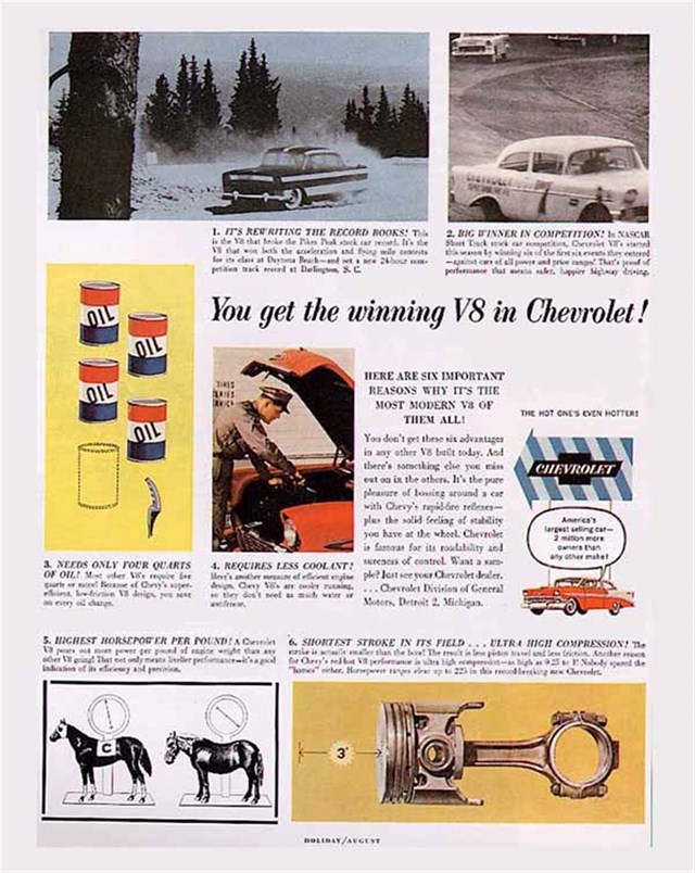 Chevrolet Varios 1956 #882 publicidad impresa
