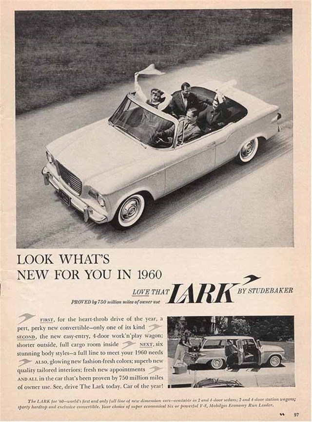 Studebaker Lark 1960 #583 publicidad impresa