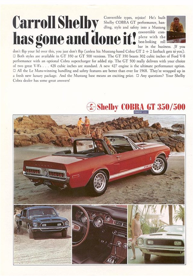 Ford Mustang 1968 #1080 publicidad impresa