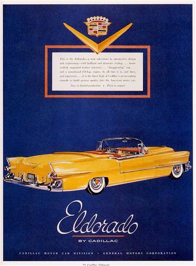 Cadillac Eldorado 1955 #175 publicidad impresa