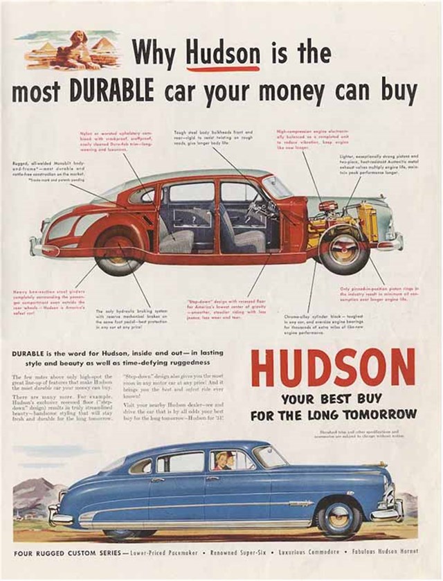 Hudson Varios 1951 #272 publicidad impresa