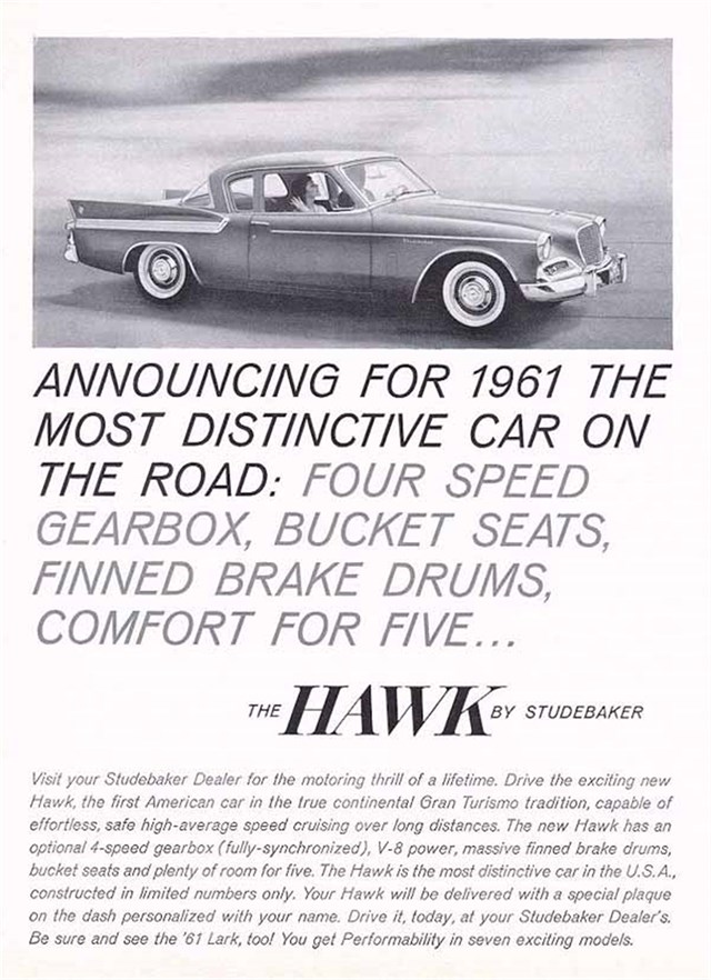Studebaker Lark 1961 #584 publicidad impresa