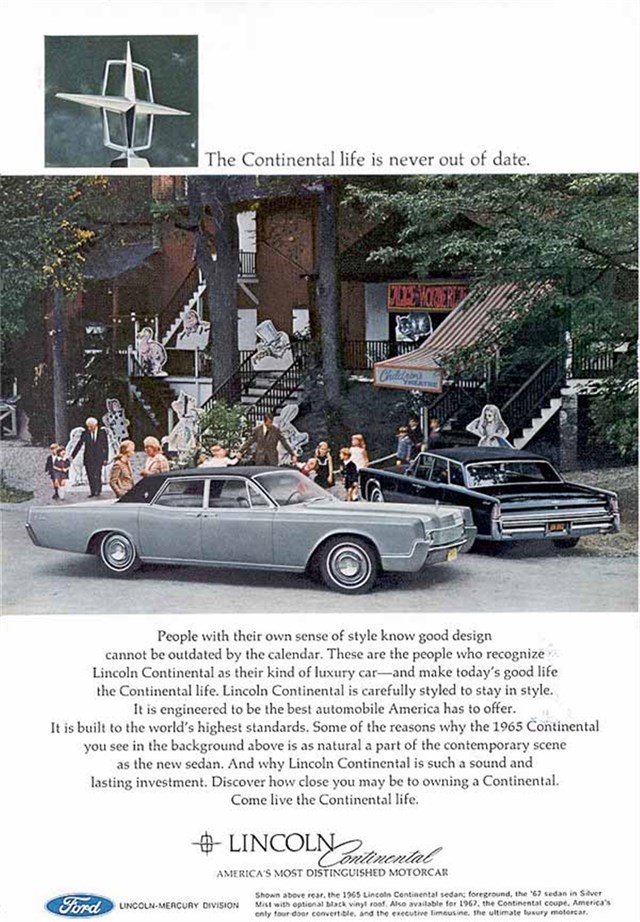 Lincoln Continental 1967 #784 publicidad impresa