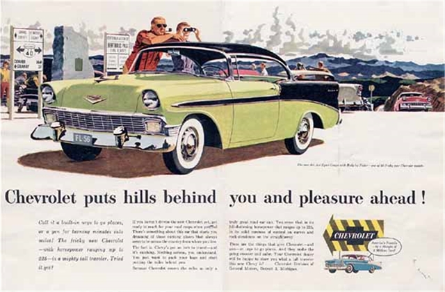 Chevrolet Bel Air 1956 #884 publicidad impresa