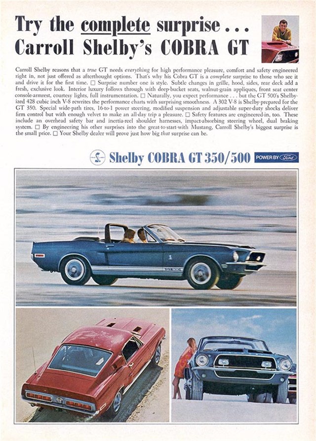 Ford Mustang 1968 #1081 publicidad impresa