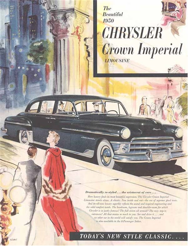 Chrysler Imperial 1950 #273 publicidad impresa