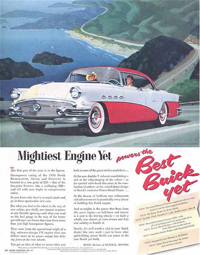 Buick Century 1956 #373 publicidad impresa
