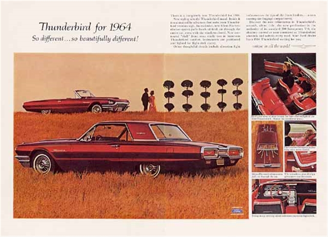 Ford Thunderbird 1964 #985 publicidad impresa