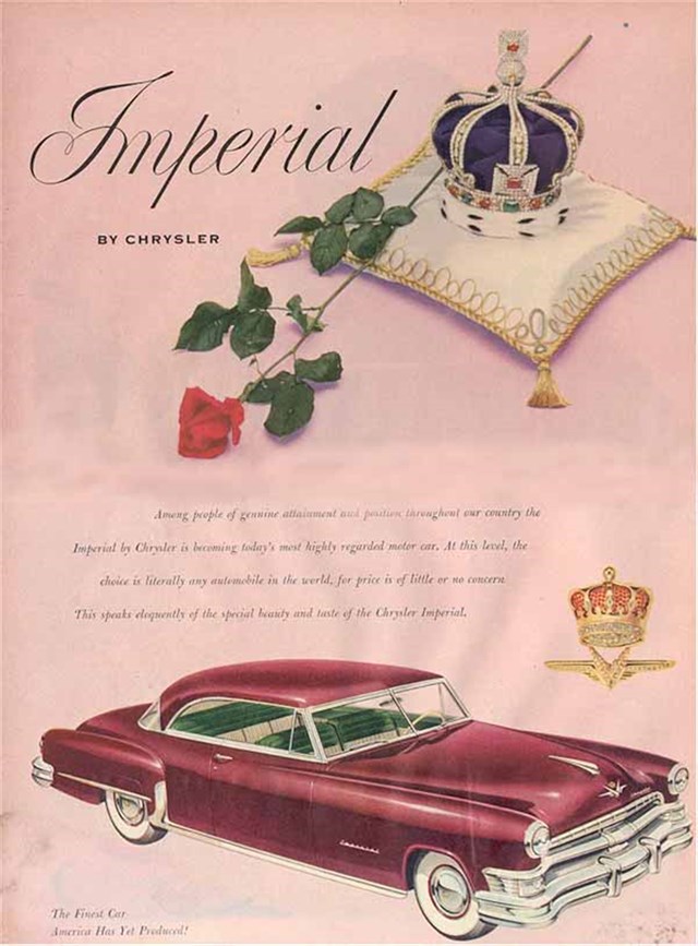 Chrysler Imperial 1951 #274 publicidad impresa