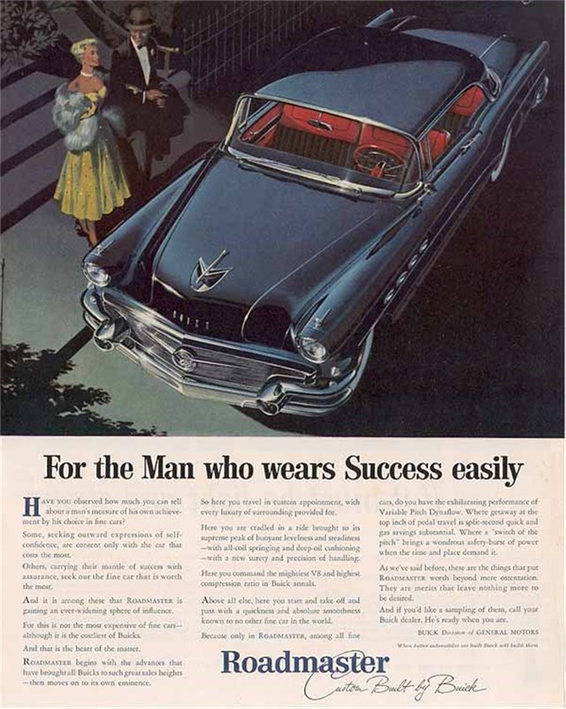 Buick Roadmaster 1956 #374 publicidad impresa