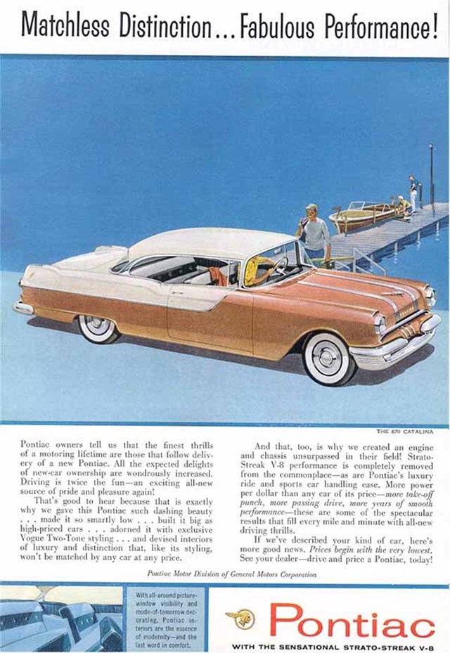 Advertising of Pontiac Varios 1955 #474