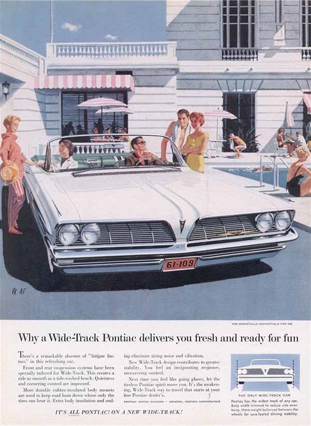 Advertising of Pontiac Boneville 1961 #586