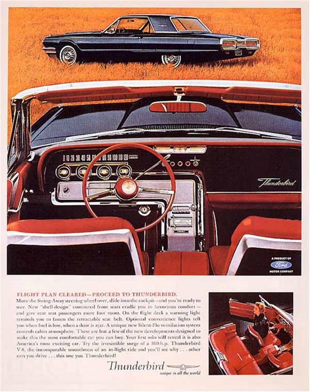 Ford Thunderbird 1964 #986 publicidad impresa