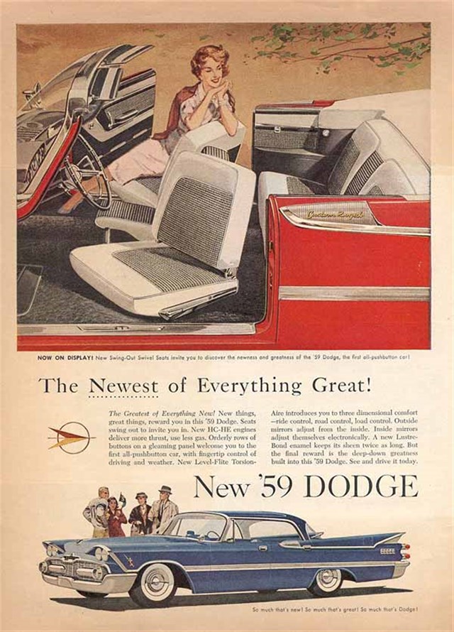 Dodge Royal Lancer 1959 #506 publicidad impresa