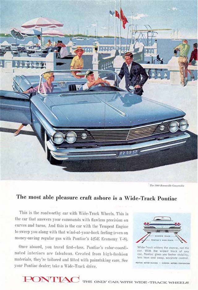 Advertising of Pontiac Boneville 1960 #588