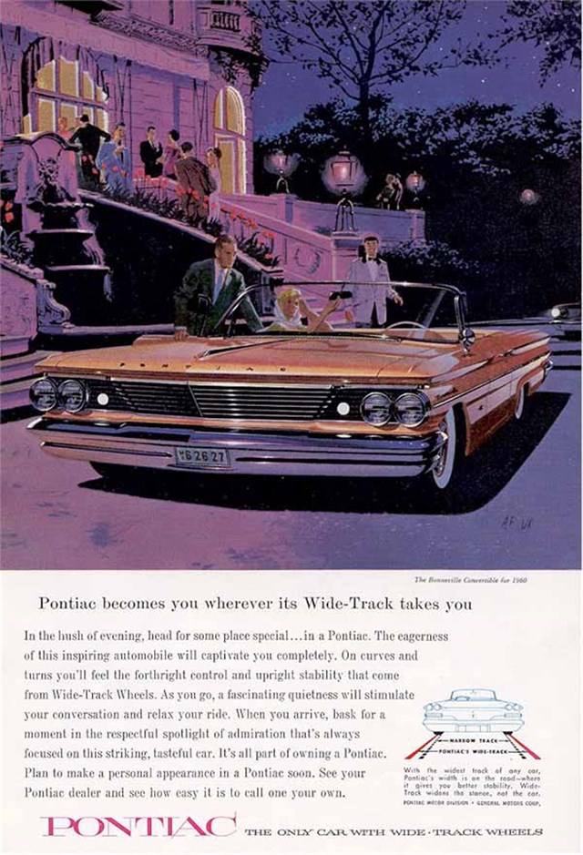 Pontiac Boneville 1960 #589 publicidad impresa