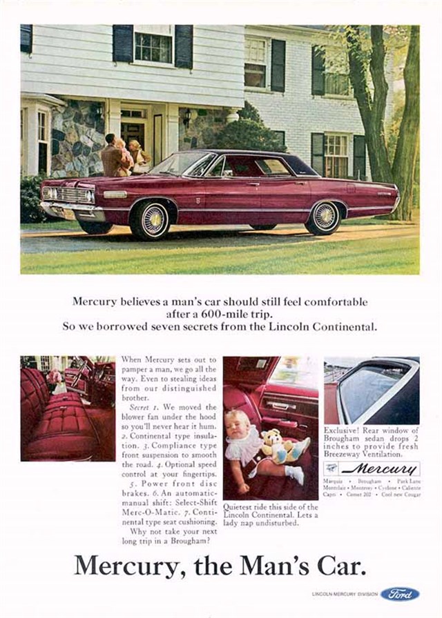 Mercury Marquis 1967 #789 publicidad impresa