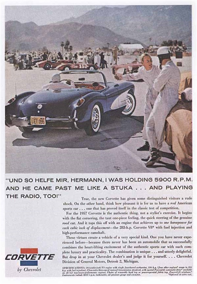 Advertising of Chevrolet Corvette 1957 #378